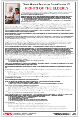 Texas Rights of the Elderly Poster