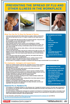 Preventing The Spread Of Flu Poster