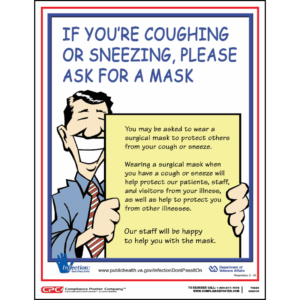 If you Are Coughing Please Ask for A Mask Poster