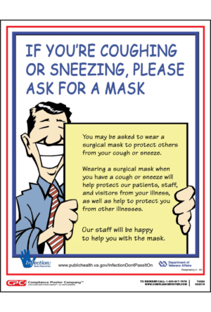 If you Are Coughing Please Ask for A Mask Poster