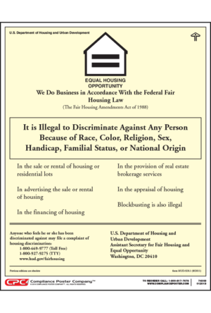 Fair Housing Poster