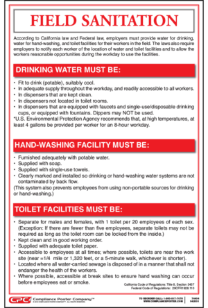 Field Sanitation Agricultural Poster