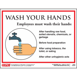Wash Your Hands for Restaurants Poster