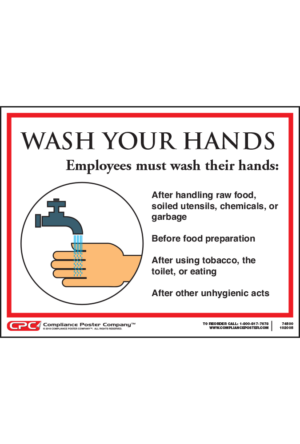 Wash Your Hands for Restaurants Poster