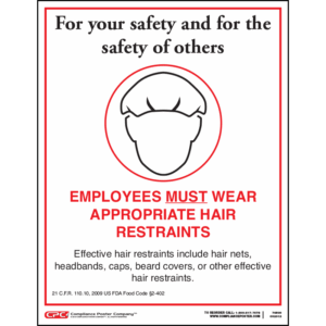 Hair Restraint Poster