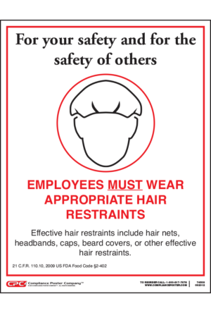 Hair Restraint Poster