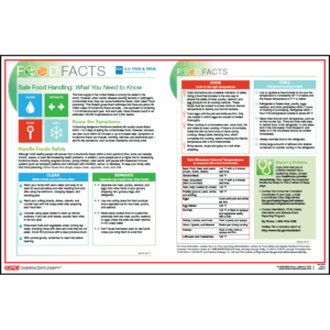 FDA Safe Food Handling Poster