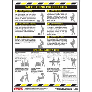 Federal Safe Lifting Poster