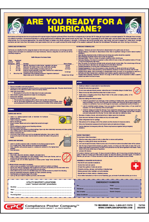 Hurricane Safety Poster