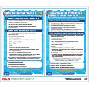 Pool Chemical Safety Bilingual Poster