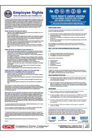 NLRA / USERRA Combo Poster - English