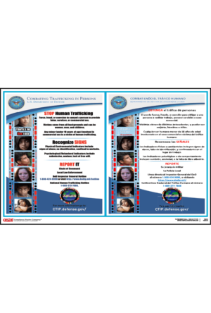 Federal Human Trafficking Hotline Poster - Bilingual