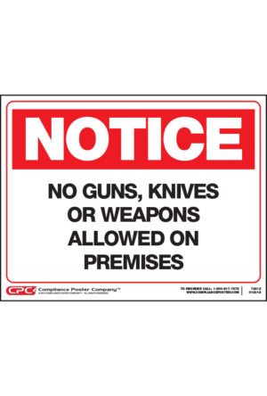 No Weapons Poster