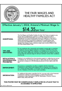 2018 Arizona Minimum Wage Peel 'N Post - Mobile