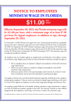 2019 Florida Minimum Wage Peel 'N Post - Mobile