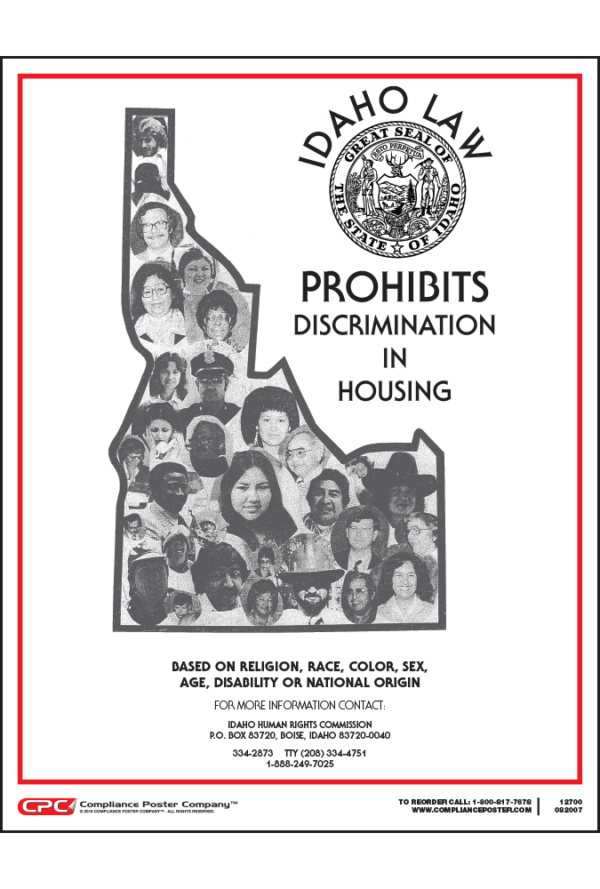 Idaho Fair Housing Poster