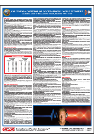 California Control of Occupational Noise Exposure