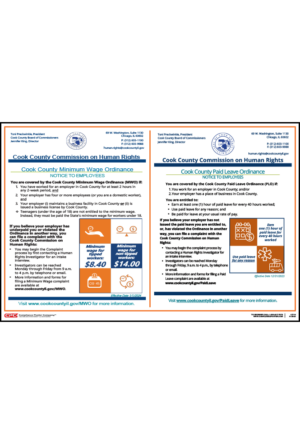 Cook County Minimum Wage & Earned Sick Leave Poster