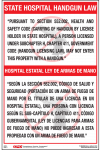 Texas Bilingual State Hospital Handgun Poster