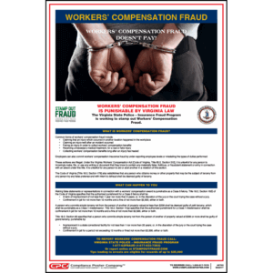 Virginia Workers' Compensation Fraud Poster