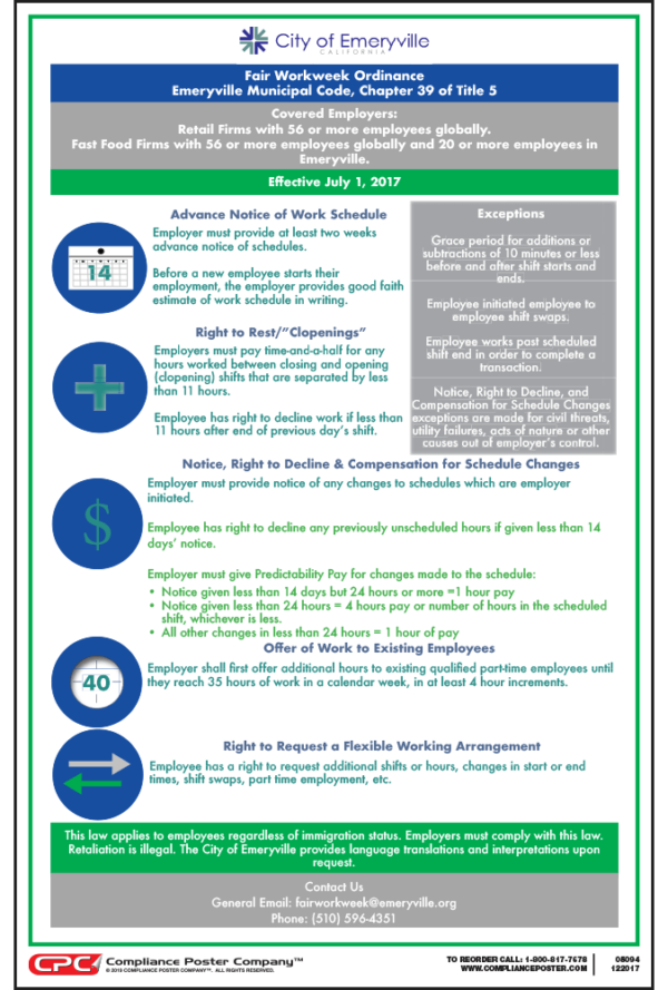 Emeryville Fair Workweek Poster