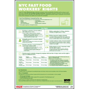 New York City Fast Food Fair Workweek Poster