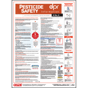 California Pesticide Safety Poster - Farmworkers