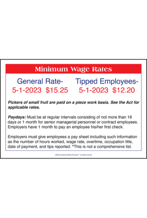 Quebec 2018 Minimum Wage Peel 'N Post