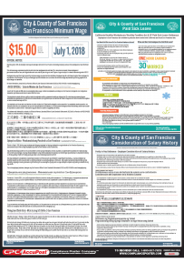 San Francisco Minimum Wage Poster