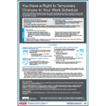 New York City Temporary Schedule Change Poster