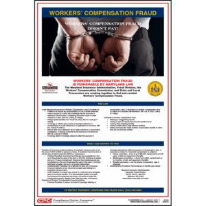 Maryland Workers' Compensation Fraud Poster
