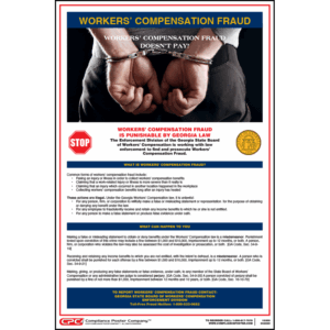 Georgia Workers' Compensation Fraud Poster