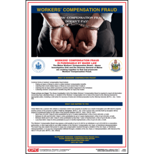 Maine Workers’ Compensation Fraud Poster