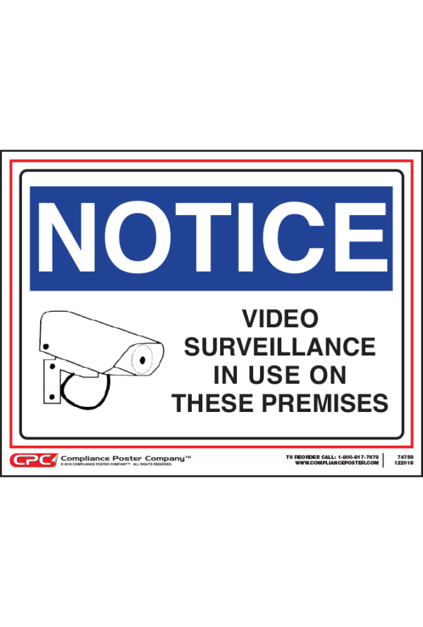 Video Surveillance Sign