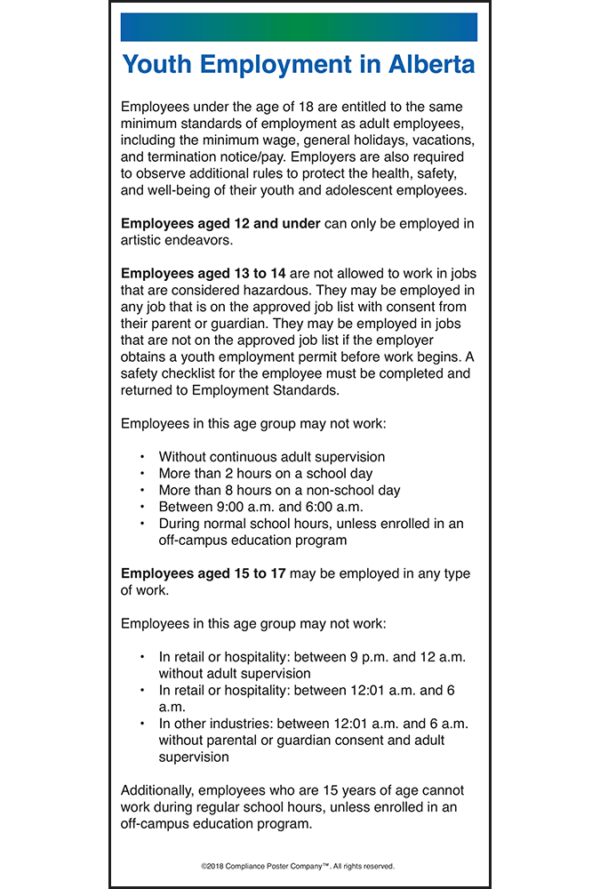 2019 Alberta Youth Employment Peel 'N Post for Poster