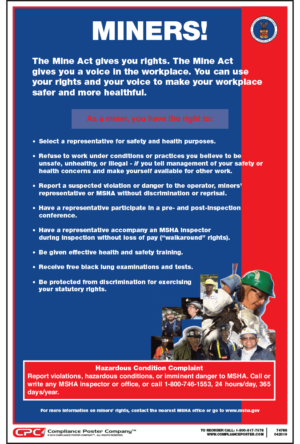 Federal Miner's Rights Poster