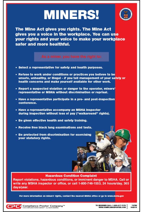 Federal Miner's Rights Poster