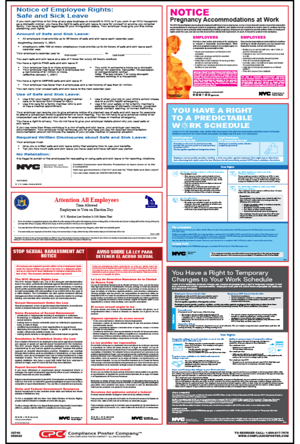 New York City Retail Workplace Poster