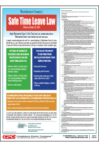 Westchester County, NY Safe Time Leave Poster