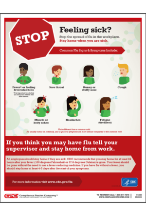 Stay at Home When You Are Sick Poster