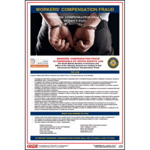 South Dakota Workers' Compensation Fraud Poster