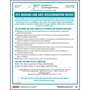 New York Fair Housing Notice