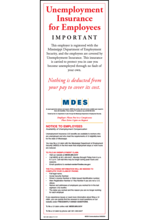 Mississippi 2024 Unemployment Peel 'N Post™