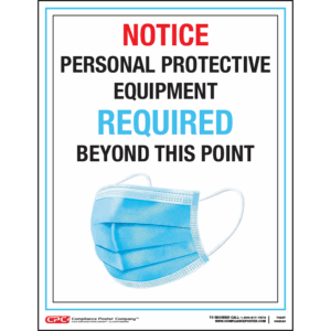 Personal Protective Equipment Notice