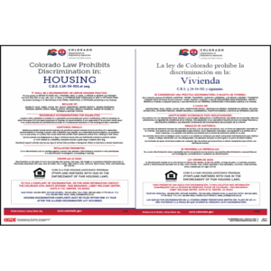 CO Housing Discrimination Poster English