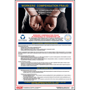 Washington State Workers' Compensation Fraud Poster