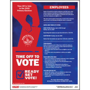 District of Columbia Time Off to Vote Notice