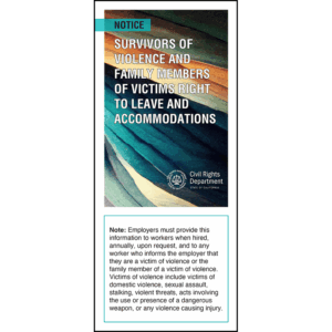 California Survivors of Violence Right to Leave and Accommodations Pamphlet