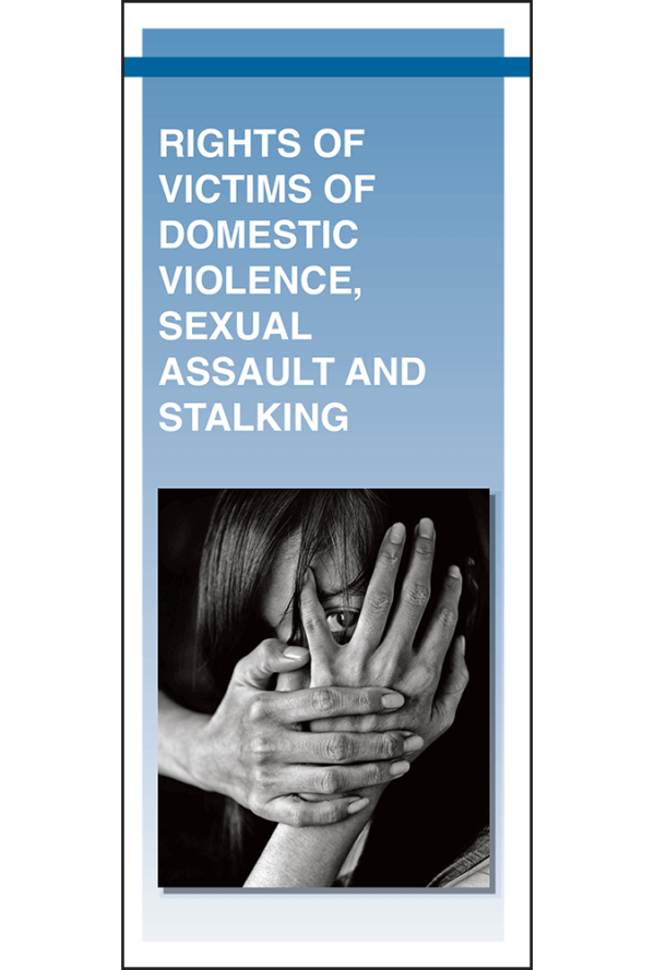 California Rights of Victims of Domestic Violence, Sexual Assault & Stalking Pamphlet