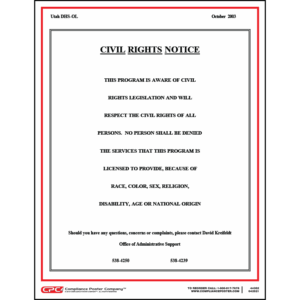 Utah Civil Rights Poster